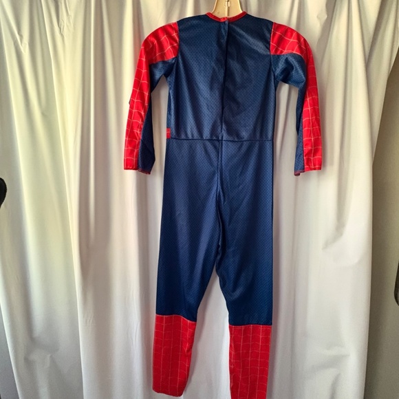 Halloween Kids Spiderman 2 Costume Jumpsuit Only Size 7-10 No Mask - Picture 5 of 16